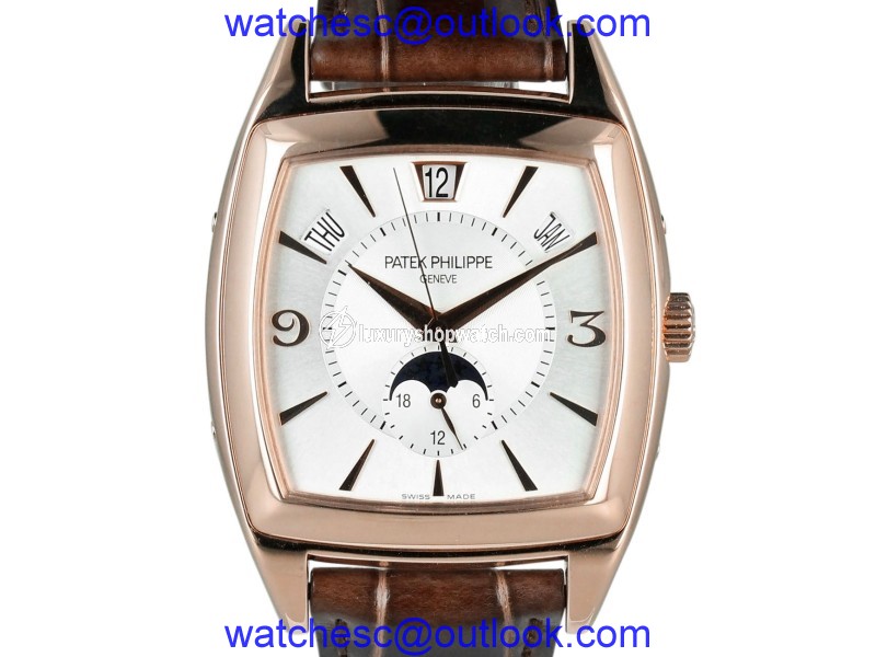 Patek Philippe Gondolo Annual Calendar 5135R-001 18K Rose Gold / Leather 39mm Mens Watch Patek Philippe