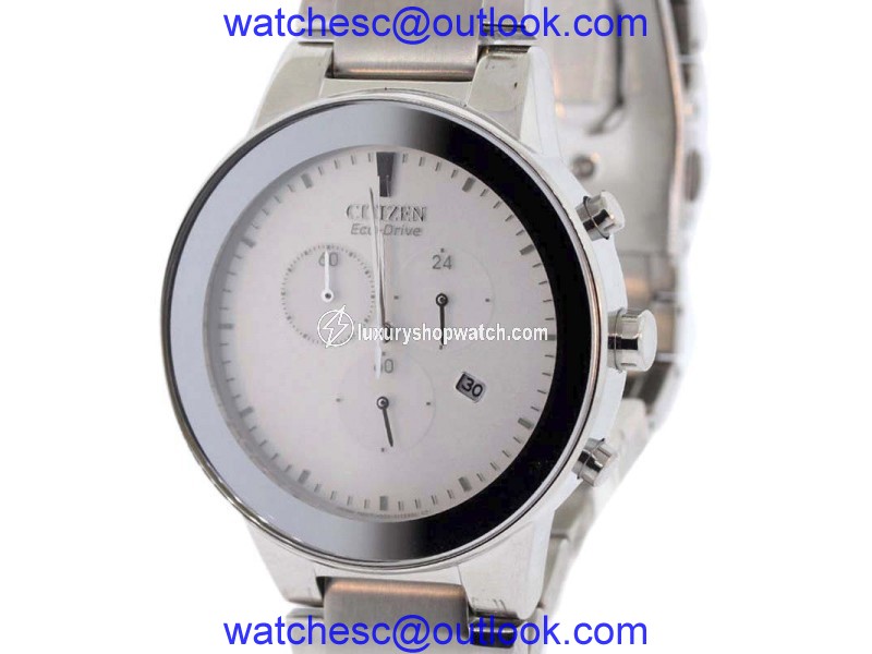 Citizen AT2240-51A Stainless Steel & Silver Dial 43mm Mens Watch Citizen