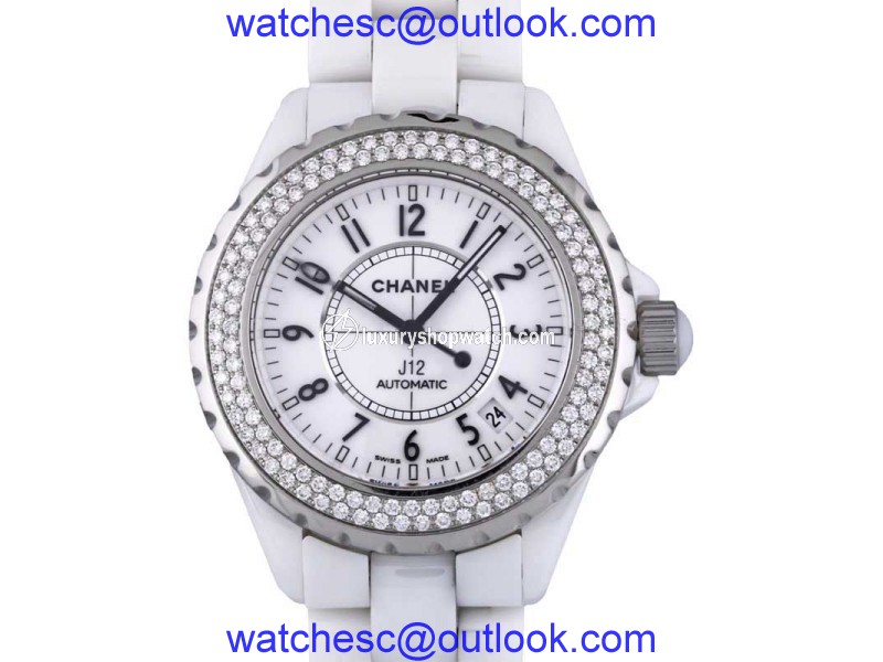 Chanel J12 H0969 Ceramic Diamond Bezel Automatic 38mm Unisex Watch Chanel