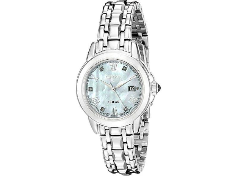 Seiko SUT243 Stainless Steel with Diamond Quartz 28mm Womens Watch Seiko