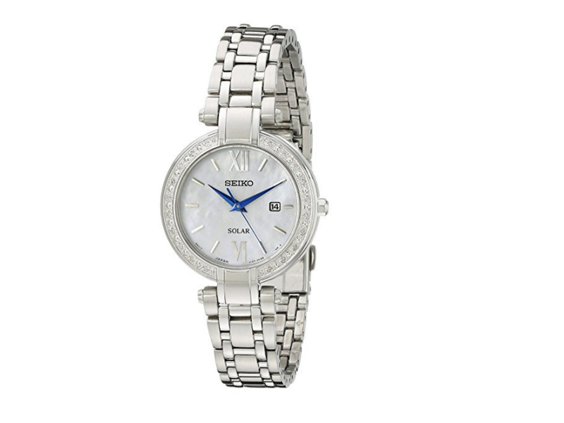 Seiko SUT181 Stainless Steel with Diamond Quartz 30mm Womens Watch Seiko