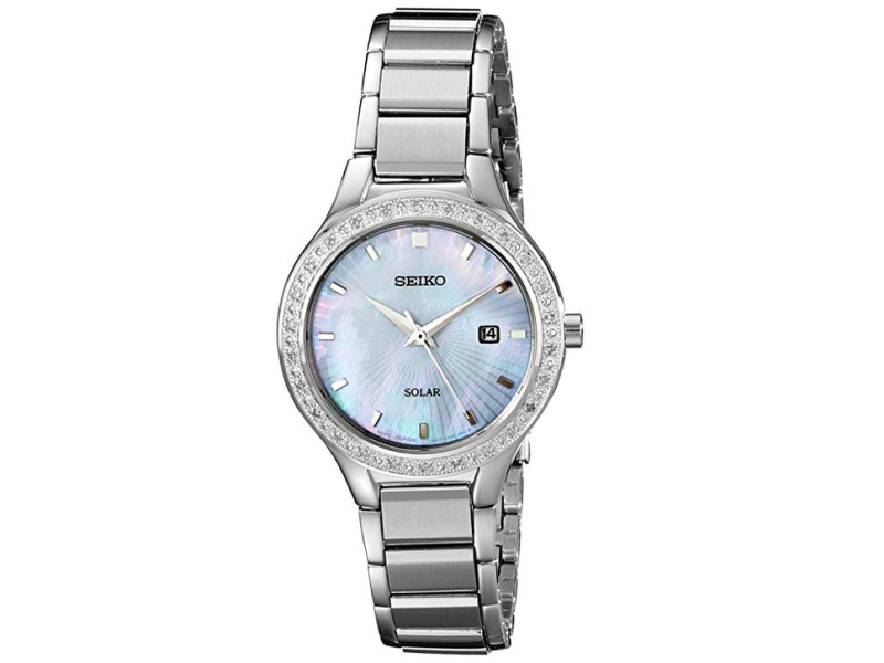 Seiko SUT135 Stainless Steel with Diamond Quartz 29mm Womens Watch Seiko