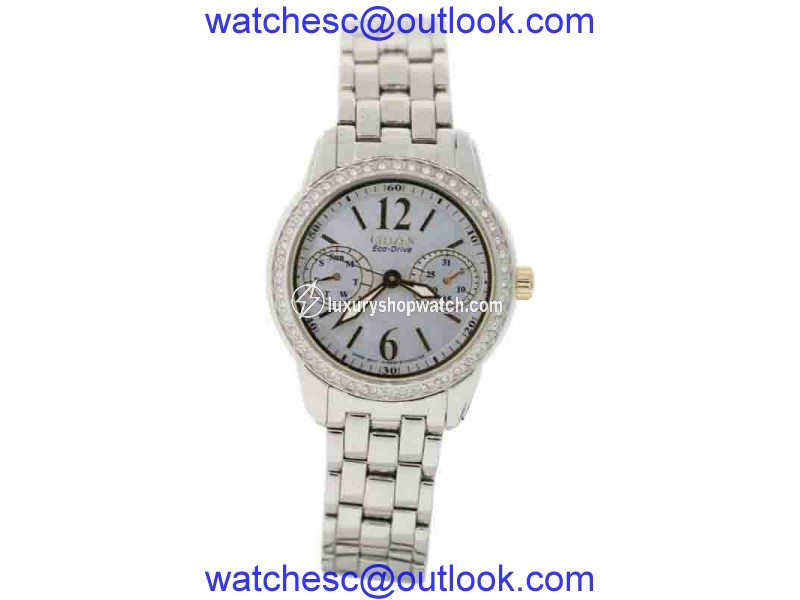 Citizen FD1034-55D Stainless Steel & Mother of Pearl Dial 32mm Womens Watch Citizen