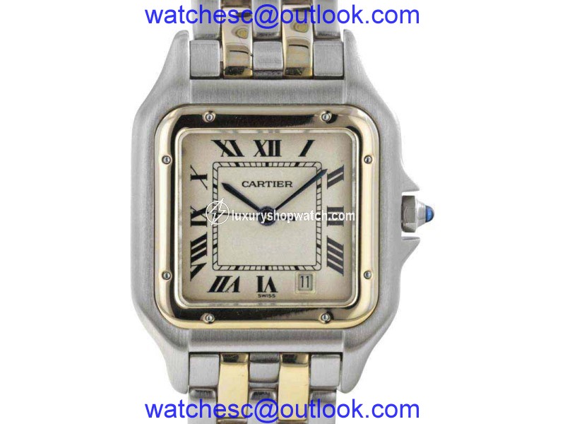 Cartier Panthere W1588MEE Stainless Steel & 18K Yellow Gold Quartz 26.5mm Womens Watch Cartier