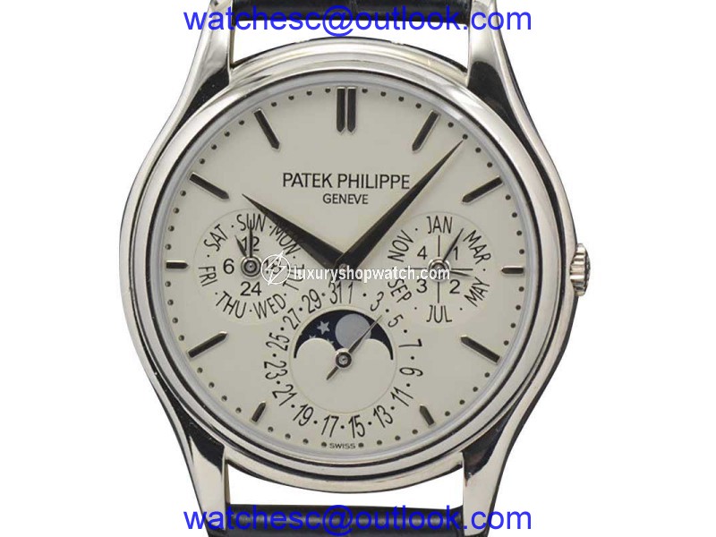 Patek Philippe 5140g-001 Grand Complications Perpetual Calendar White Gold with Silver Dial 37.2mm Mens Watch Patek Philippe