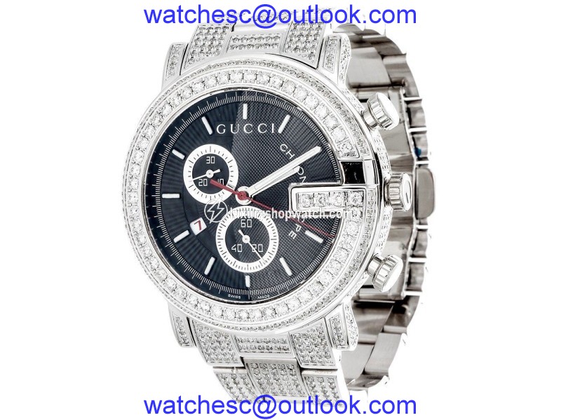 Gucci YA101331 Stainless Steel Quartz 44mm Mens Watch Gucci