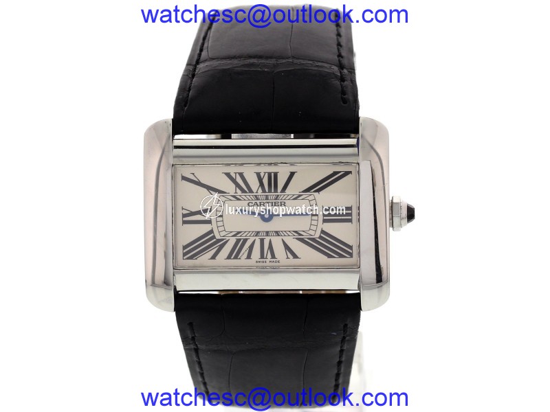 Cartier Tank Divan 2600 Stainless Steel Watch Cartier