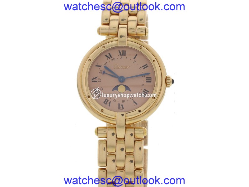 Cartier Panthere Vendome 18K Yellow Gold Moonphase Rare Ladies Watch Cartier