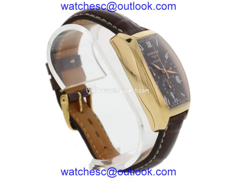 Longines Evidenza L2.643.8 18K Rose Gold Chronograph Automatic Mens Watch Longines
