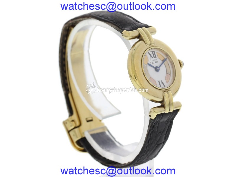 Cartier Must De 144392 Vermeil Argent 24 mm Womens Watch Cartier