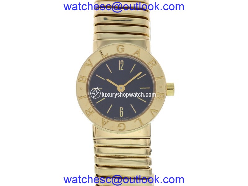 Bulgari Tubogas BB 23 2T 18K Yellow Gold Quartz 23mm Womens Watch Bulgari