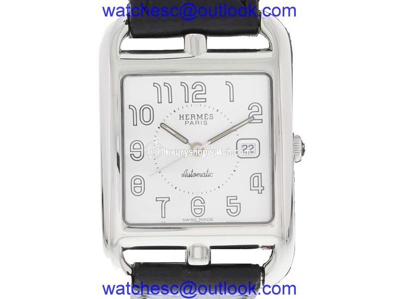 Hermes Cape Cod CC1.710 Stainless Steel & Leather Automatic 29mm Unisex Watch Hermes