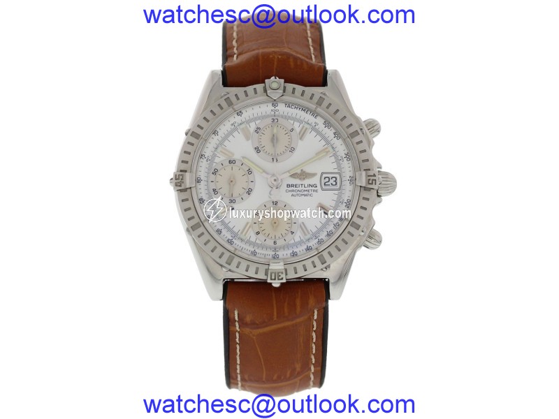 Breitling Chronomat A13352 Automatic Stainless Steel / Leather 39mm Mens Watch Breitling