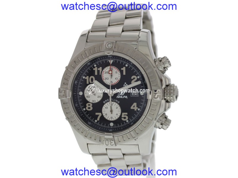 Breitling Super Avenger A13370 Stainless Steel Automatic 48mm Mens Watch Breitling