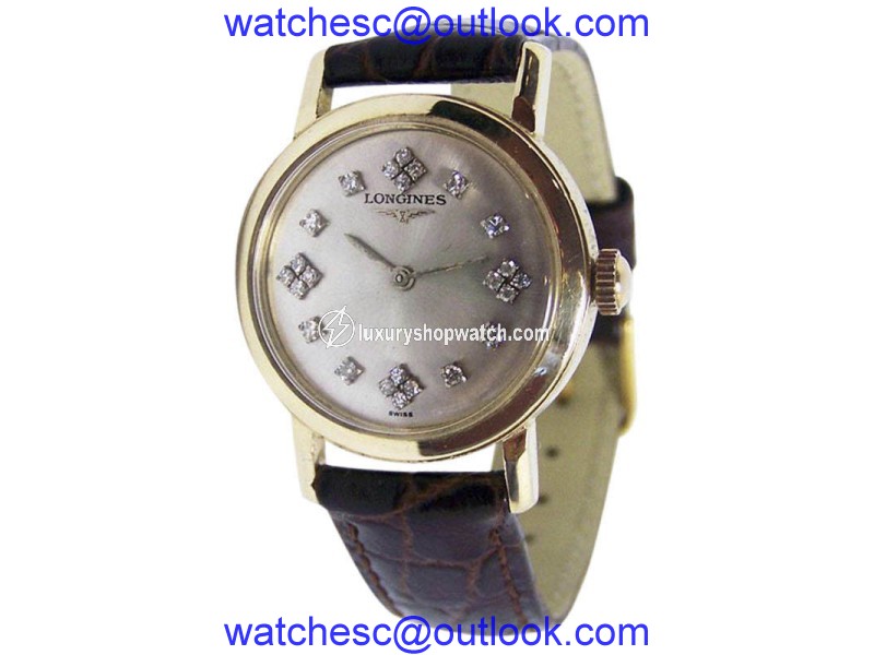 Longines 14K Yellow Gold / Leather Vintage 29mm Unisex Watch Longines