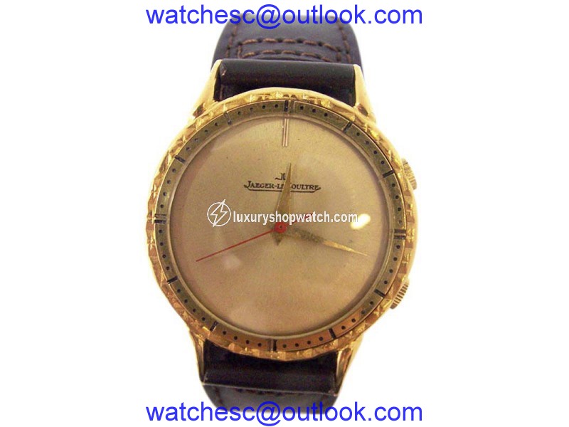 Jaeger-Lecoultre 18K Yellow Gold 37.2mm Mens Watch 1960s Jaeger-Lecoultre