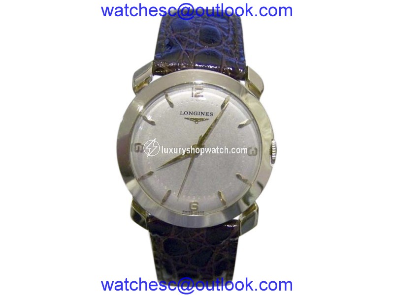 Longines 14K Yellow Gold Hand Winding Vintage 32.8mm Mens Watch Longines