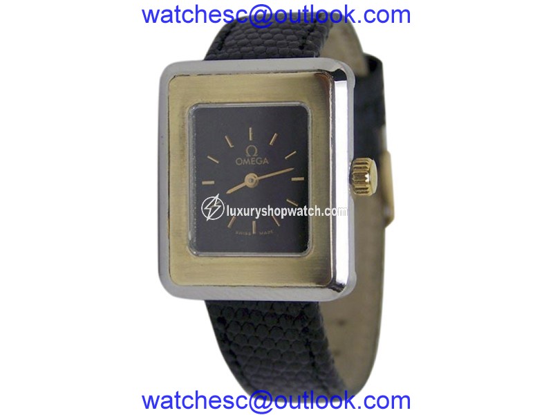 Omega De Ville Stainless Steel & 14K Yellow Gold Vintage 28.5mm Womens Watch Omega