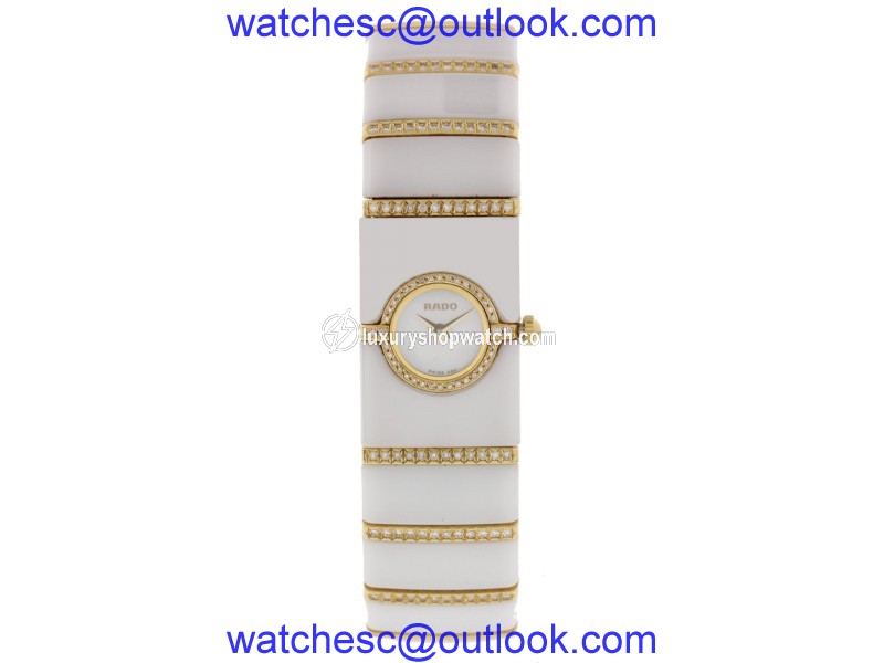 Rado Diastar 963.0468.3 Ceramic and Yellow Gold 16mm Womens Watch Rado