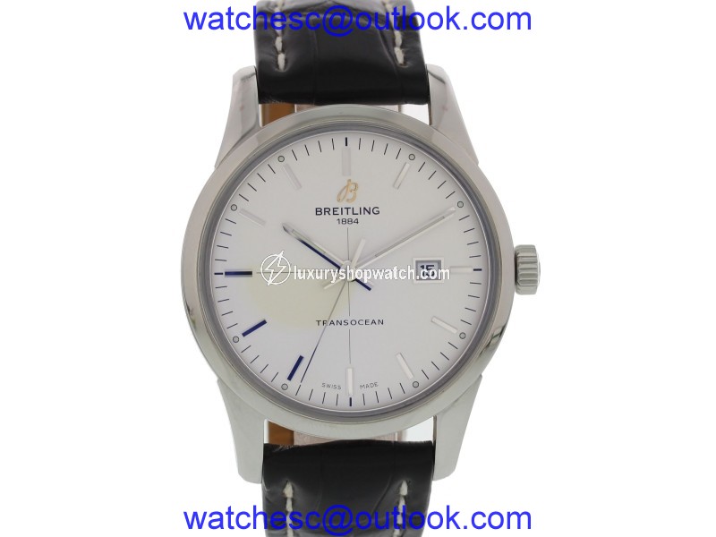 Breitling Transocean A10360 Stainless Steel Automatic 43mm Mens Watch Breitling