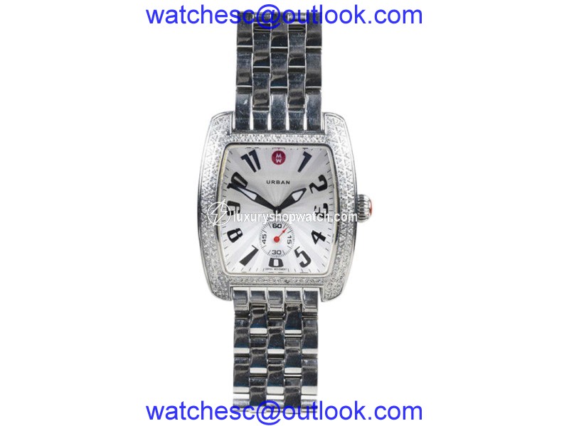 Michele Urban MW02M01A2001 Stainless Steel Diamond Womens Watch Michele