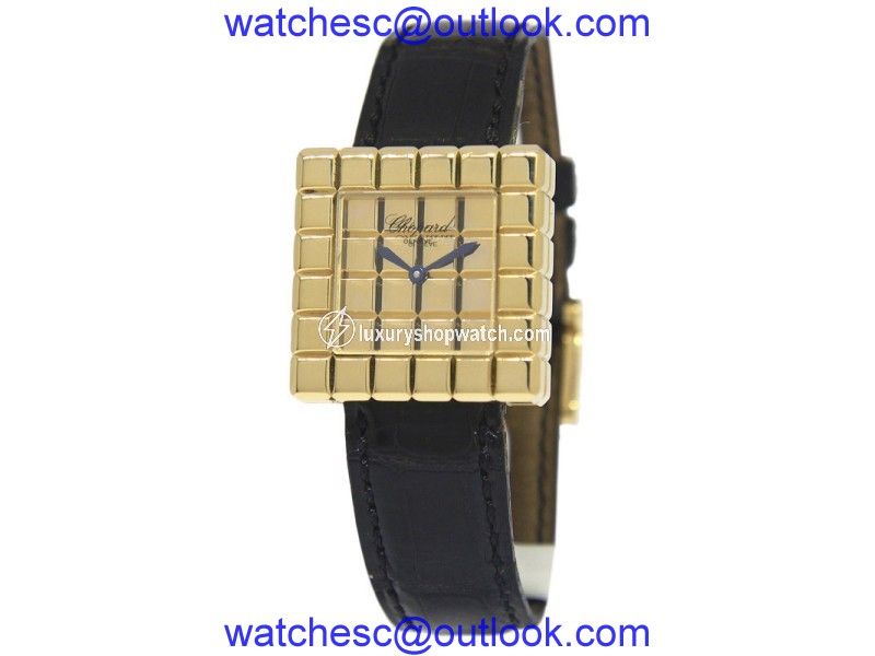 Chopard De Grisogono Ice Cube 27/7407 18K Yellow Gold Quartz 25mm Womens Watch Chopard