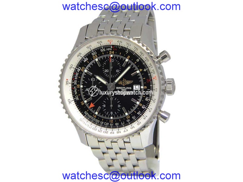 Breitling Navitimer A24322 Stainless Steel & Black Dial 46mm Mens Watch Breitling
