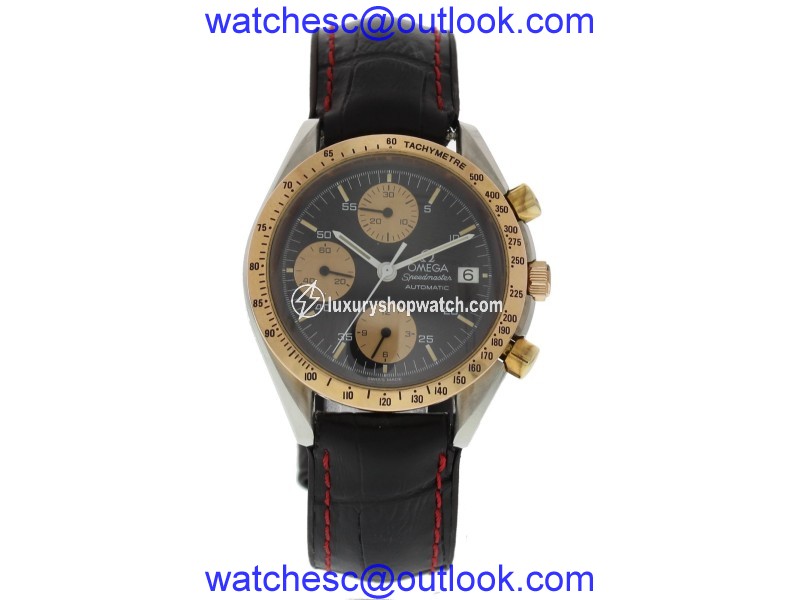 Omega Speedmaster 175.0043 Stainless Steel & Leather Automatic 39mm Mens Watch Omega
