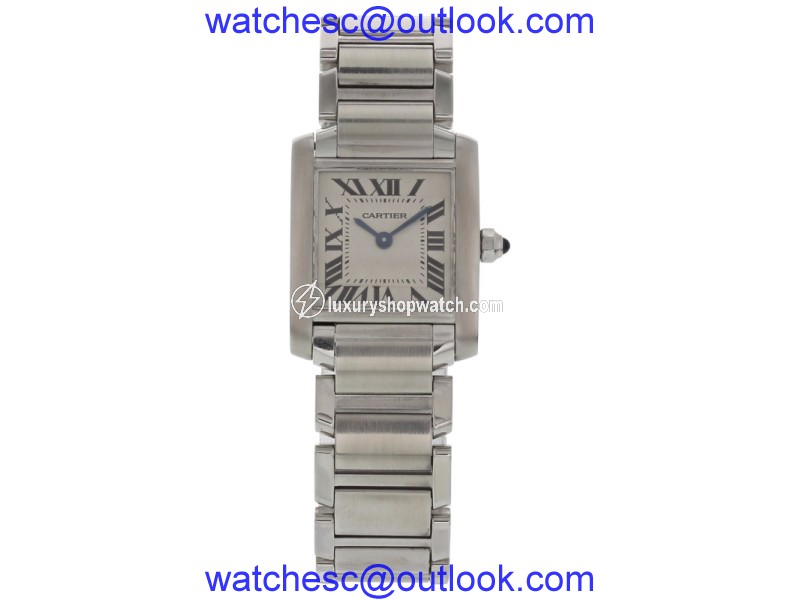 Cartier Tank Francaise 2384 Stainless Steel Quartz 25mm Womens Watch Cartier