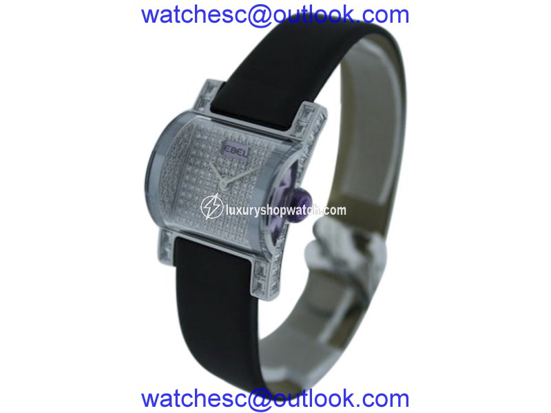 Ebel Tahaa 18K White Gold & Diamond 25mm Watch Ebel