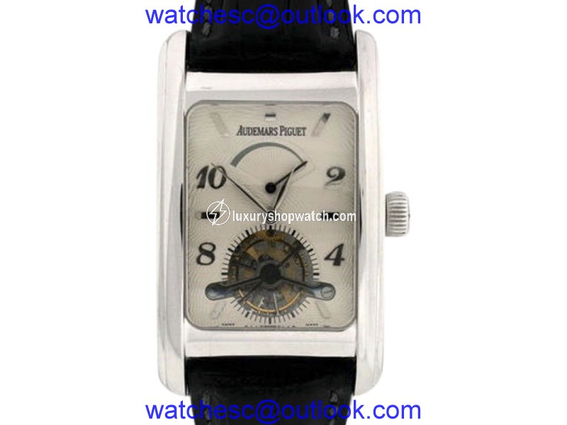 Audemars Piguet Eduard Piguet Power Reserve 18K White Gold Tourbillon 49mm Mens Watch Audemars Piguet