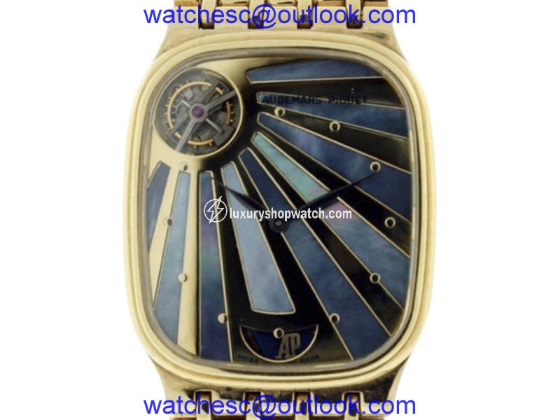 Audemars Piguet World's First 18K Yellow Gold Automatic Tourbillon Mens Watch Audemars Piguet