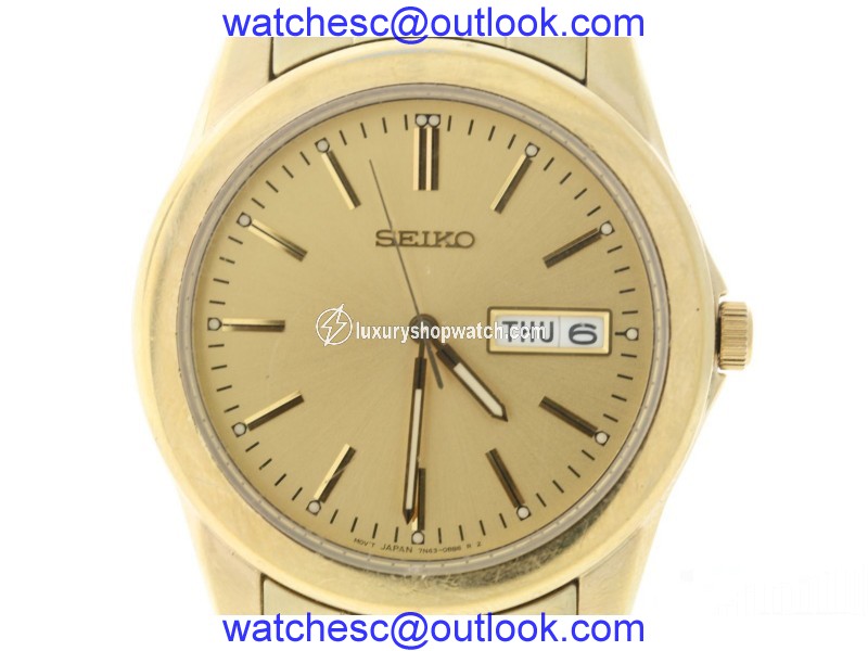 Seiko SWZ002P1 Gold-Tone Stainless Steel Quartz 23mm Womens Watch Seiko