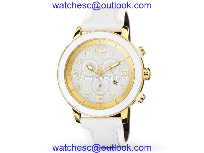 Citizen Eco-Drive AT2232-08A Stainless Steel and Leather 46mm Unisex Watch Citizen