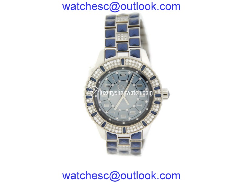 Christian Dior Christal Diamond Automatic Stainless Steel Womens Watch Christian Dior