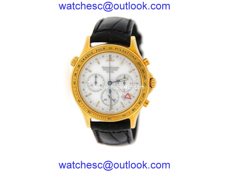 Jaeger Lecoultre 116.1.33 Reveil Heraion Chronograph 18K Yellow Gold Mens Watch Jaeger-LeCoultre
