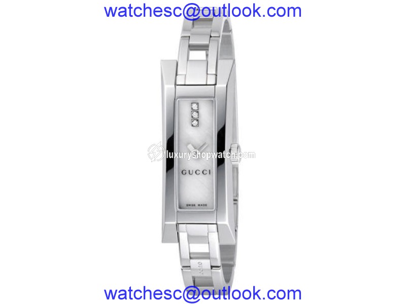 Gucci YA110516 Mother Of Pearl Dial Diamond Stainless Steel Watch Gucci