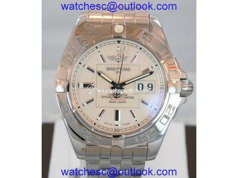 Breitling Galactic A49350L2/G699 with Date Stainless Steel Automatic Mens Watch 41mm Breitling