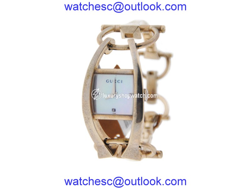 Gucci YA123502 Chiodo Mother-of-Pearl Dial Diamond Stainless Steel Watch Gucci