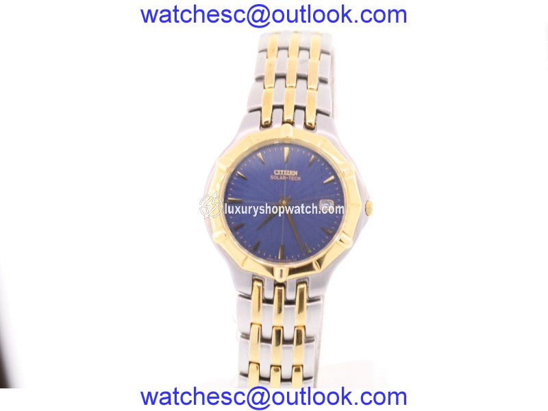 Citizen AP8084-56L Two-Tone Stainless Steel Blue Dial 36mm Mens Watch Citizen
