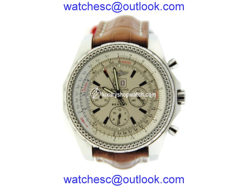 Breitling Bentley A2436212 Stainless Steel & Leather Automatic 48mm Mens Watch Breitling