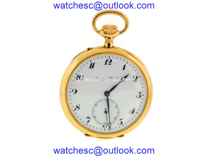 IWC 18K Yellow Gold Pocket Vintage Manual Wind Watch IWC