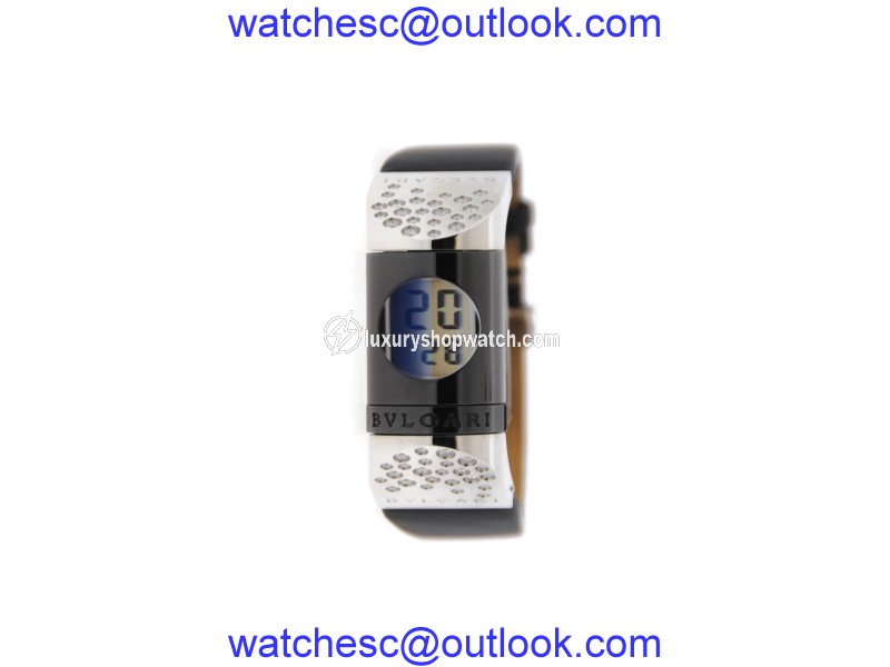 Bulgari Ipno IP 20 S Diamond Digital Stainless Steel Watch Bulgari