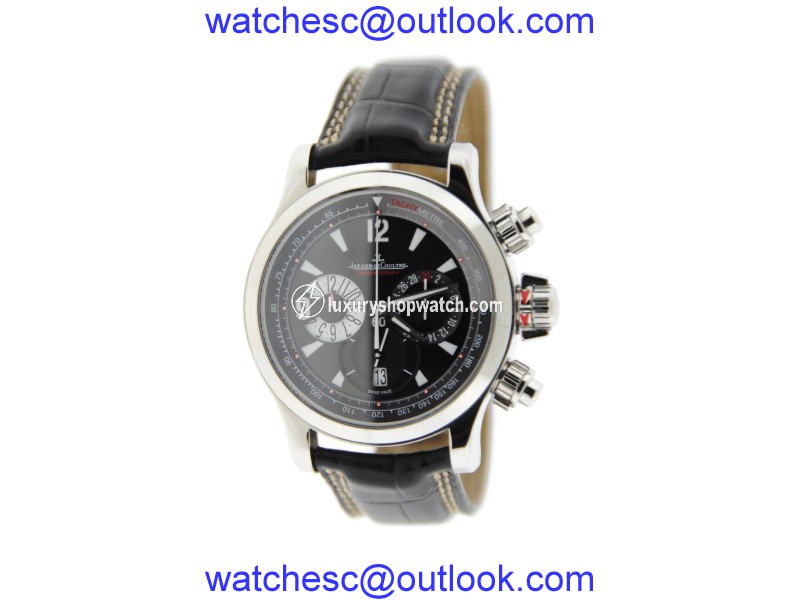 Jaeger LeCoultre Master Compressor Q1758470 Stainless Steel & Leather Automatic 41.5mm Mens Watch Jaeger-LeCoultre