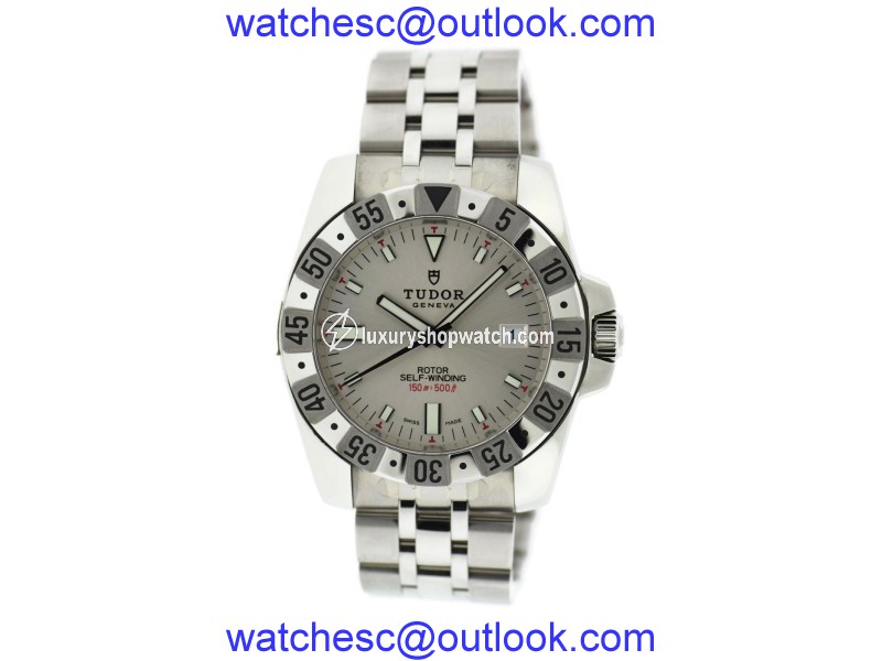 Tudor Rotor 20020 Stainless Steel Silver Dial Automatic 40mm Mens Watch Tudor
