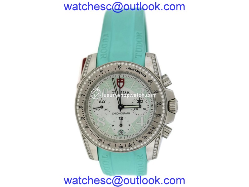 Tudor Diamond Chronograph 20310 Stainless Steel & Rubber 41mm Watch Tudor