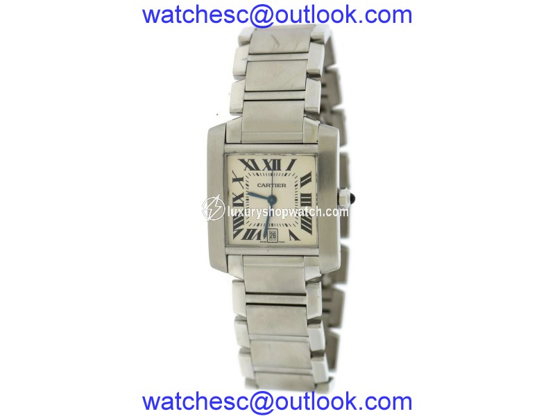 Cartier Tank Large 2302 Stainless Steel 28mm Mens Watch Cartier