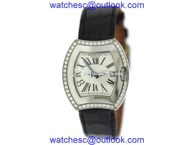 Bedat & Co. 334.040.101 No.3 Stainless Steel & Leather Diamond Quartz 31mm Womens Watch Bedat & Co.