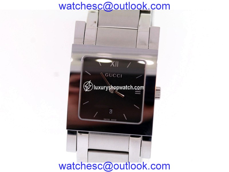 Gucci 7900.1M YA079303 Stainless Steel with Black Dial Quartz 29mm Mens Watch Gucci