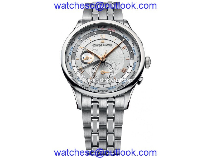Maurice Lacroix MP6008-SS002-110 Stainless Steel 42mm Mens Watch Maurice Lacroix